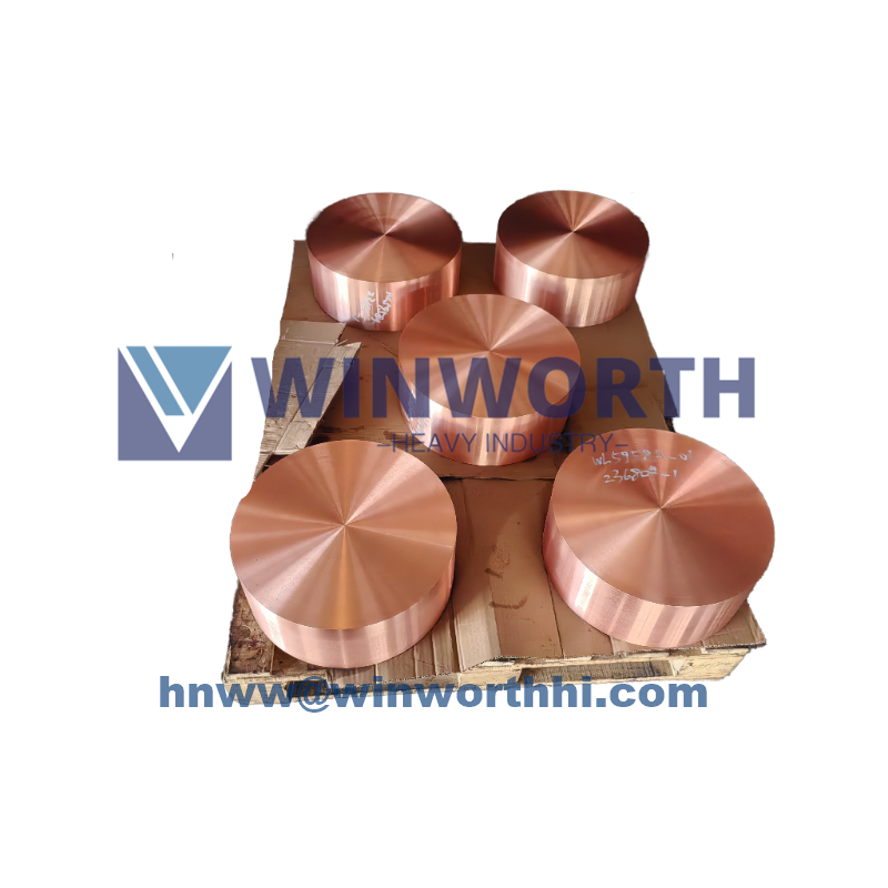 High-wear-resistant chromium-zirconium copper ring