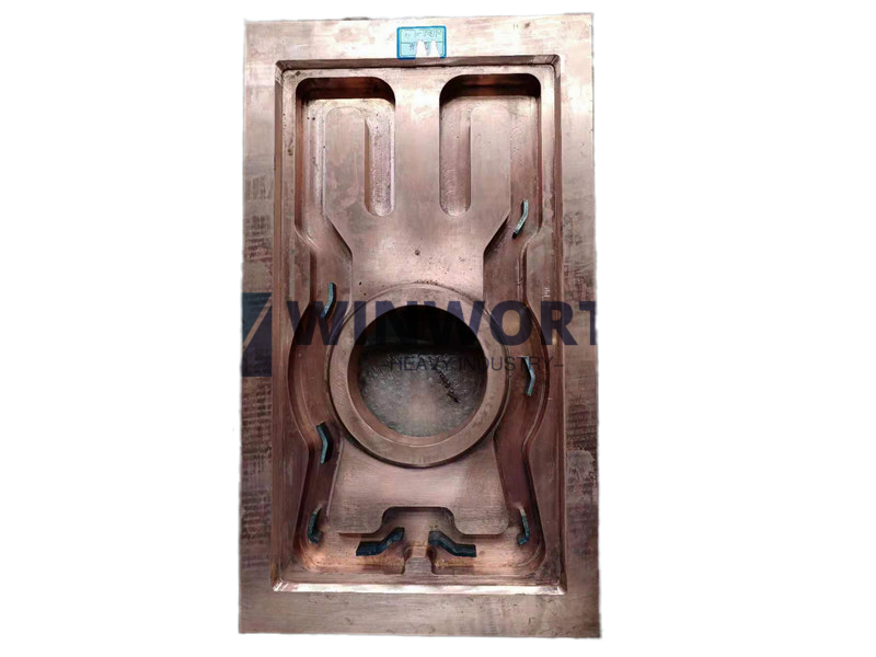 Copper burner colling panel